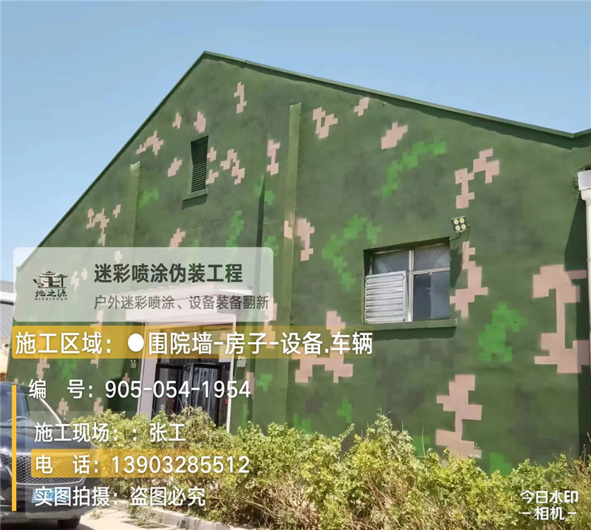 长春外墙数码迷彩漆施工报价清单(100㎡标准墙面测算)